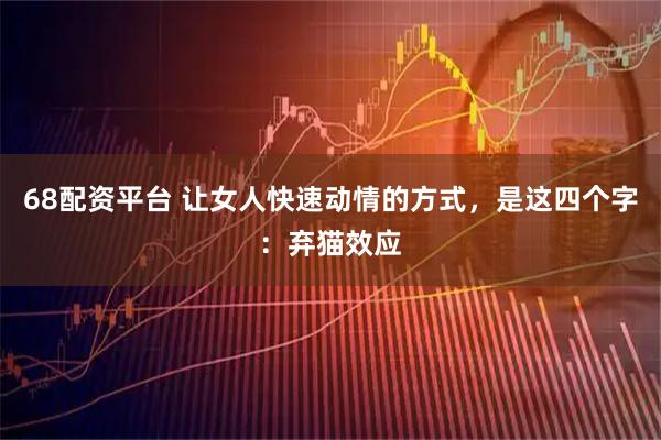 68配资平台 让女人快速动情的方式，是这四个字：弃猫效应